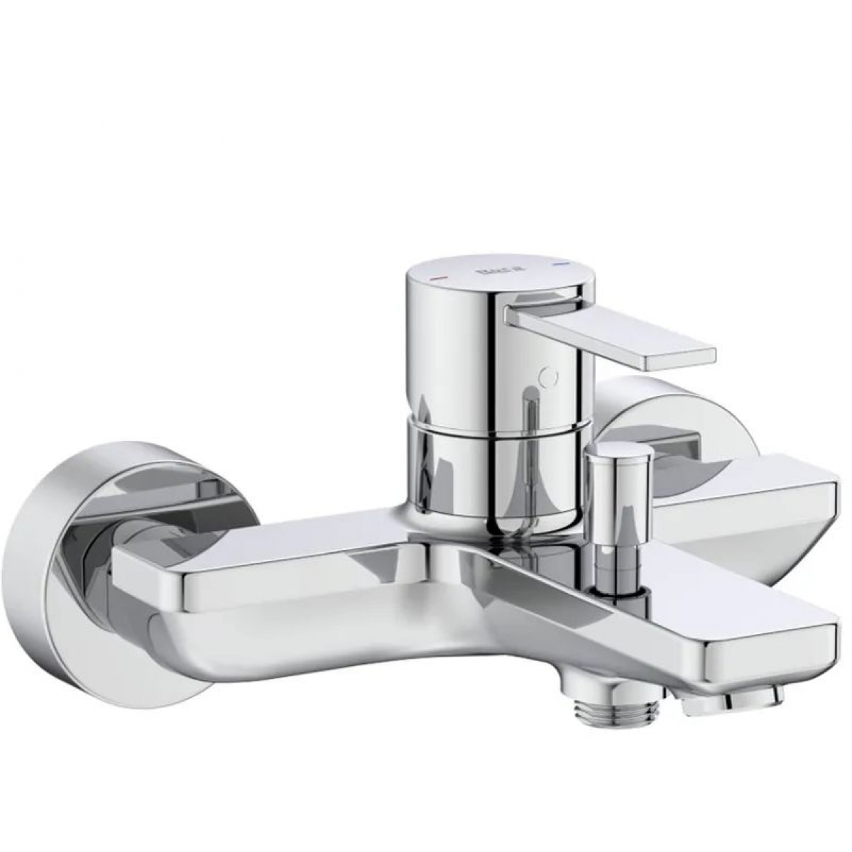 Roca Targa A5A025FC00 浴缸龍頭：纖薄設計、20L/min流量、掛牆式安裝